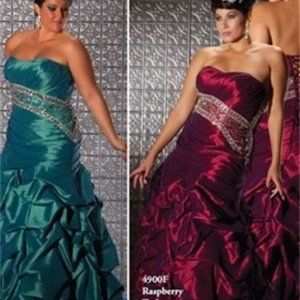 MAC Duggal 4900F Strapless Prom Gown Evening Dress